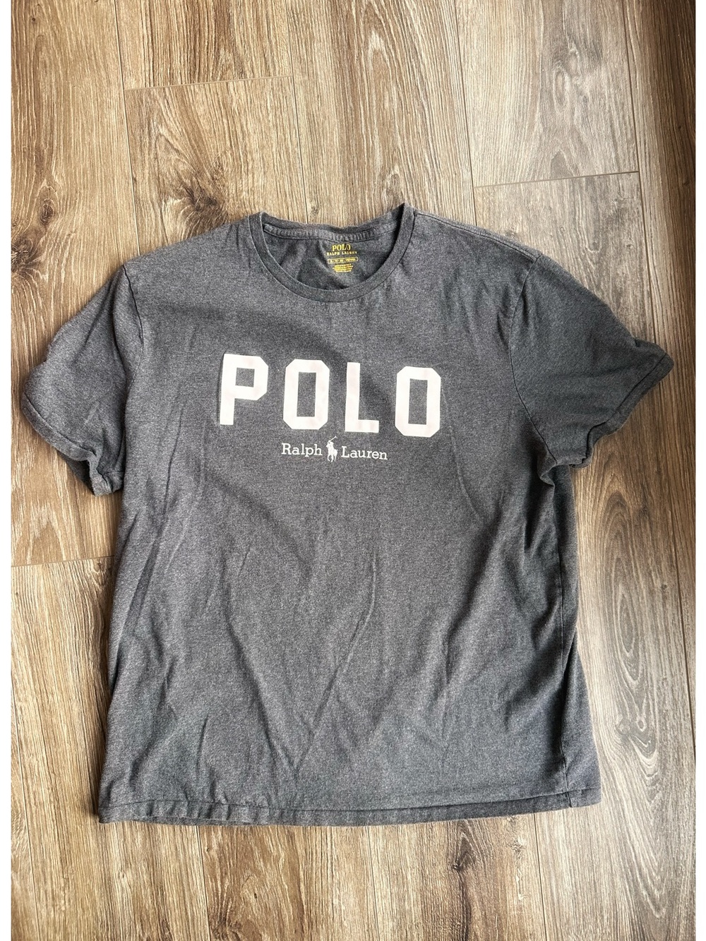 Polo by Ralph Lauren Charcoal Gray POLO Logo Tee